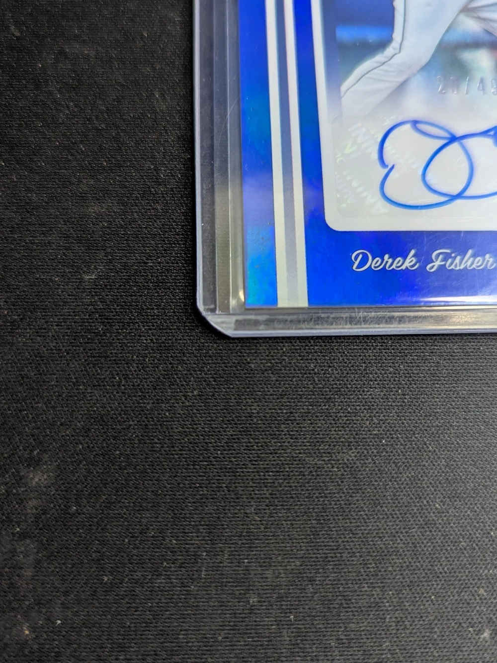 2017 Panini Donruss Signature Series Blue Derek Fisher 26/49 Autograph